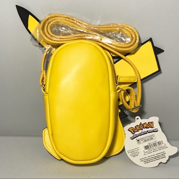 Pikachu Crossbody Bag Purse Vegan Leather - Picture 6 of 8